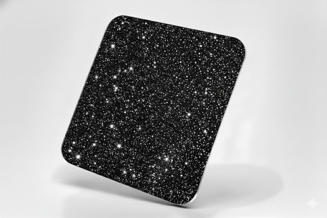 Acrylic Glitter Black