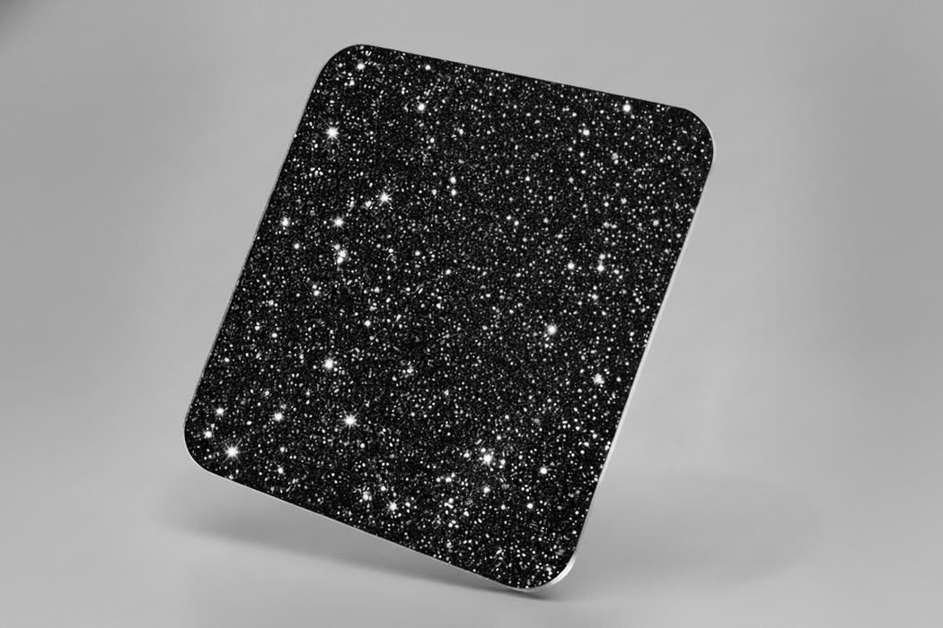 Acrylic Glitter Black