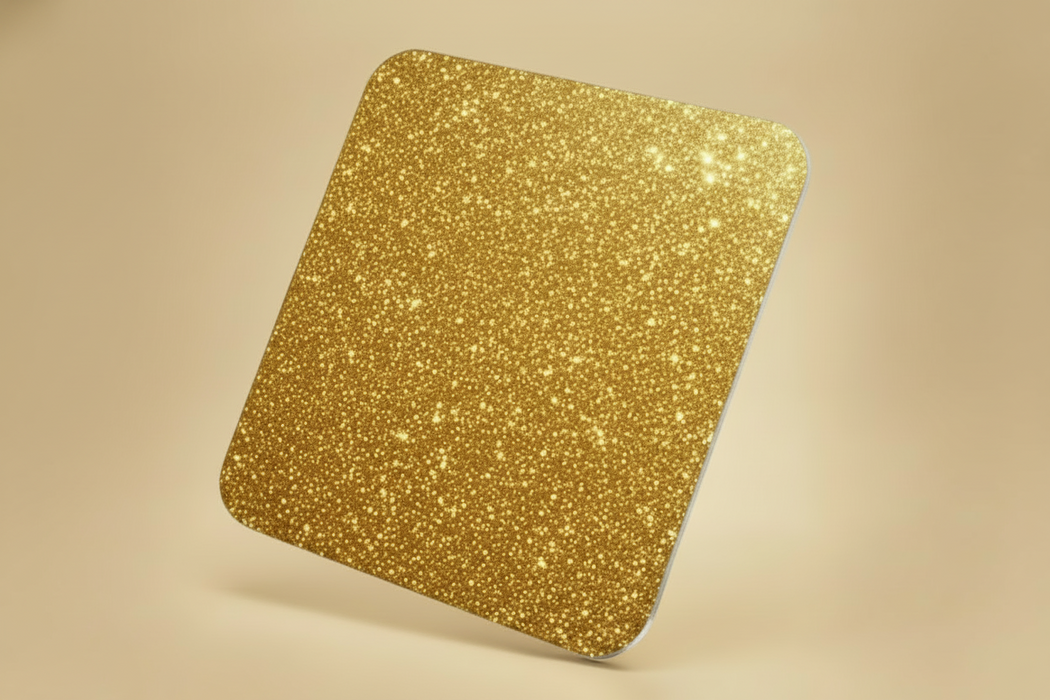 Acrylic Glitter Gold