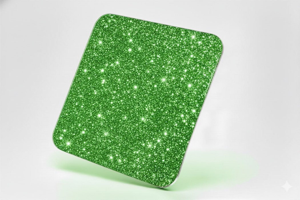 Acrylic Glitter Green