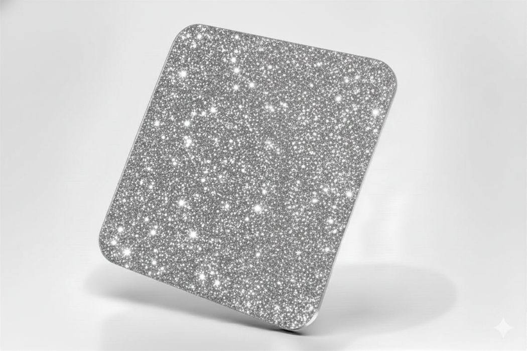 Acrylic Glitter Silver