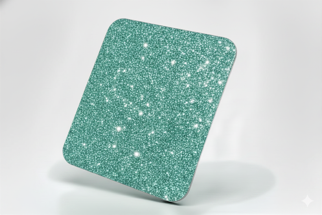 Acrylic Glitter Teal