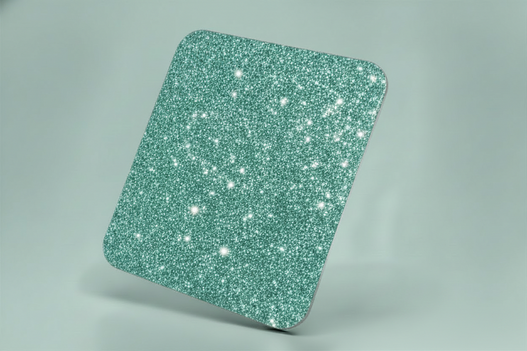 Acrylic Glitter Teal